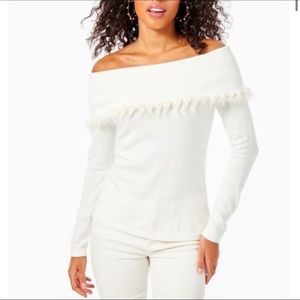Lilly Pulitzer NWT white Alira sweater.